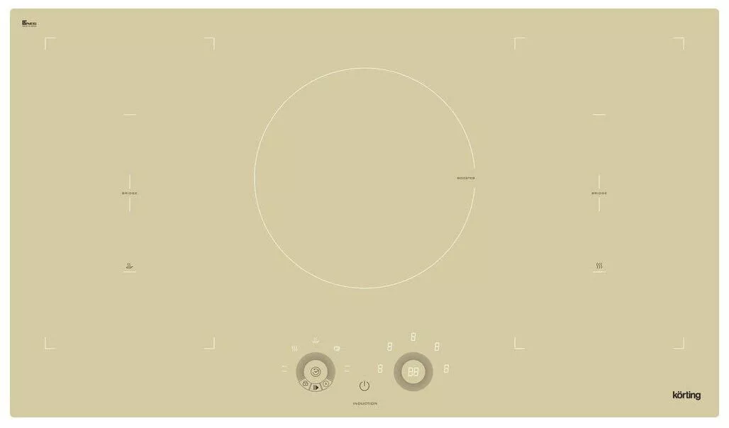 Индукционная варочная панель Korting HIB 95760 BB Smart RU, бежевая